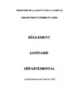 Règlement sanitaire Indre et Loire